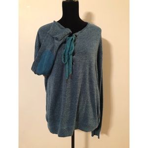 Peacock Tie Up Sweatshirt